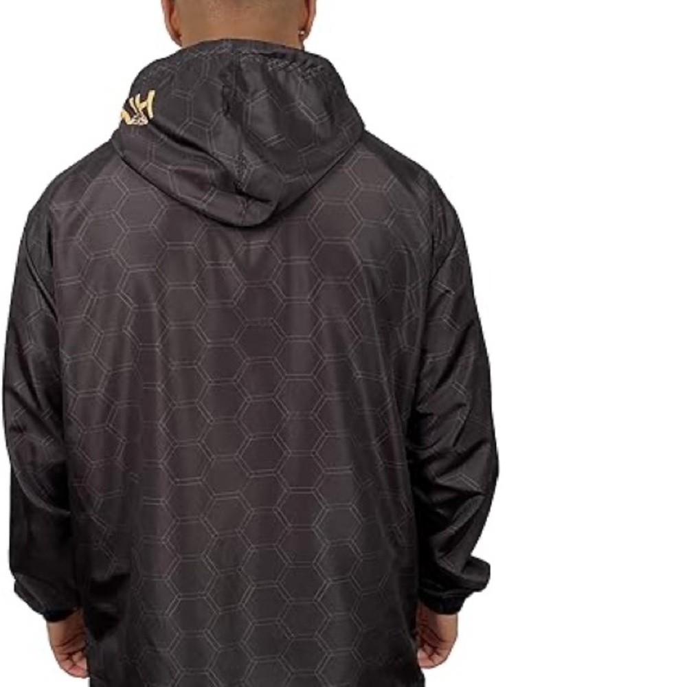 Champion Unisex Savinthebees Black & Yellow Honeycomb Anorak Windbreaker NWT S-M - Picture 11 of 11
